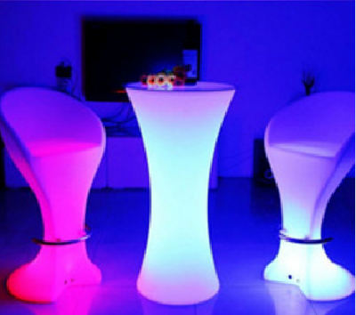 Led Bar Furniture Cocktail Table/Hot Sell Led RechargeableCocktailTable/LED Remote Outdoor Lawn Cocktail