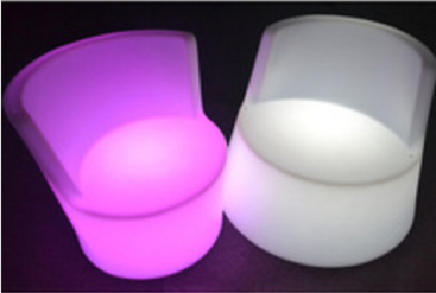 PE plastic RGB rechargeable remote control led bar chair/led sofa/ledoutdoor furniture