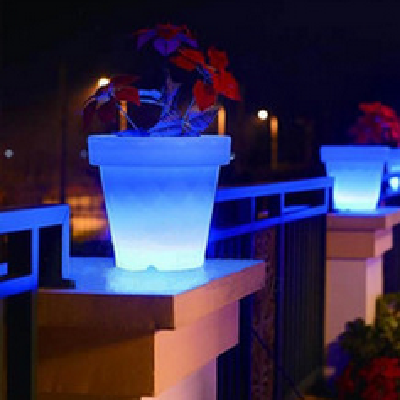RGB 16 color changing decorative led garden flower pots