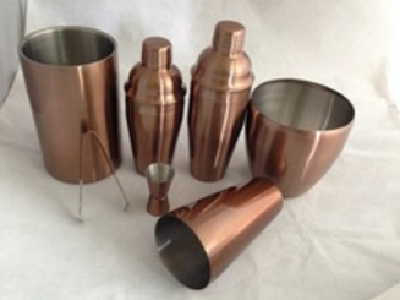 1600ML(55OZ) Double Wall S/S OEM ODM Ice Wine Bucket / Wine Cooler /BeerTube In Copper Plate