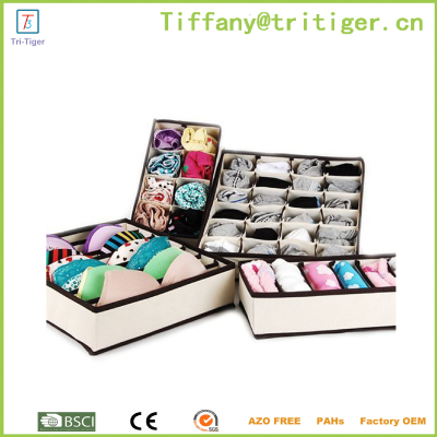 High Quanlity wholesale Underwear Sock Storage fabric organizer for underwear