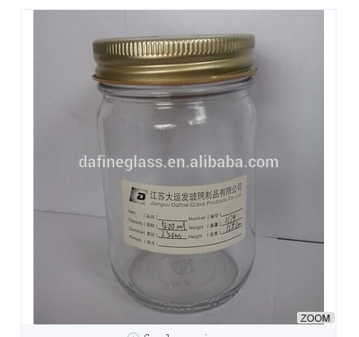 supply cheap price clear round normal shape glass storage jar with screw cap