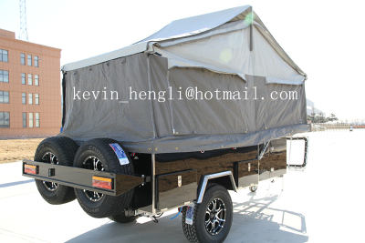 Tent trailer forward folding off road camper trailer