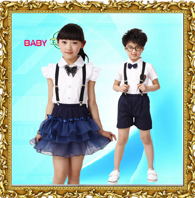 High Quality Fine Cotton Children Primary School Uniform Hot Sell