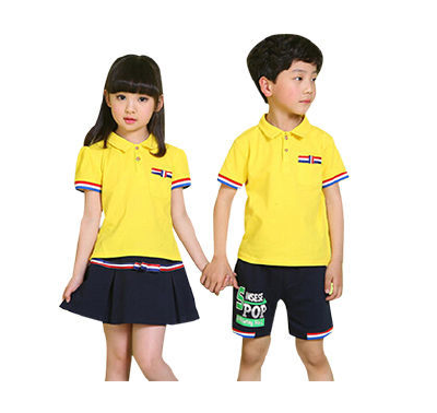 High Quality Fine Cotton Children Primary School Uniform Hot Sell
