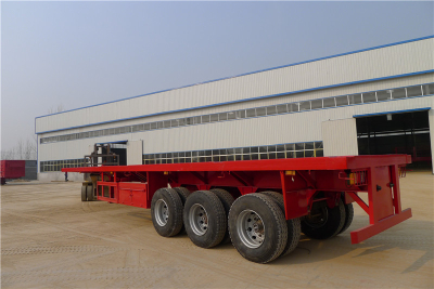 factory price 40ft flatbed conrainer semi trailer