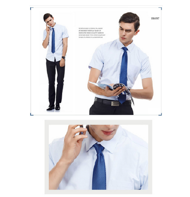 custome fine cotton business dress shirt for men, short sleevedressshirt manufacture