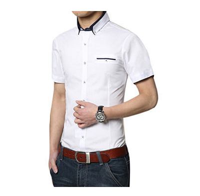 custome fine cotton business dress shirt for men, short sleevedressshirt manufacture