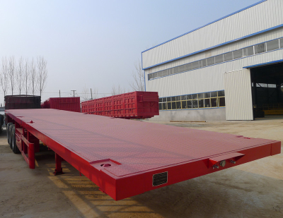 container truck trailer flatbed semi-trailer with 12 container locks