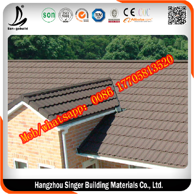 SGS Certification Cheap Corrugated Colorful Stone Coated Metal Roof Tile