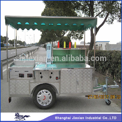 Deft Street Mobile Stainless steel JX-HS200D gas hot dog carts