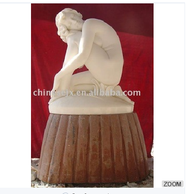 White stone sculpture