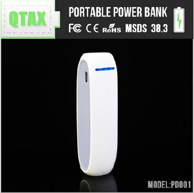 New Style 5V 1A output ABS 2600mah rechargeable 18650 battery bankforiphone 6