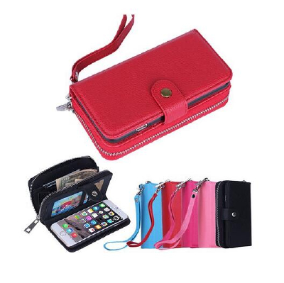 2016 fashion products smartphone wallet wallet leather case for iphone 6 plus