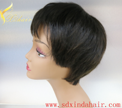 2016 Fashion Hair 1b# Short Bob hair Lace front wig& GluelessFullLace Human Hair Wigs For Black Women
