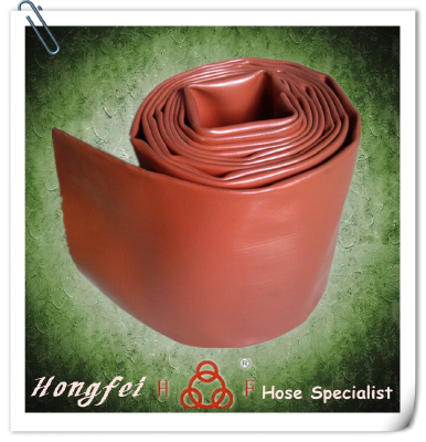 cheap pvc lar flat water hose for waste water discharge
