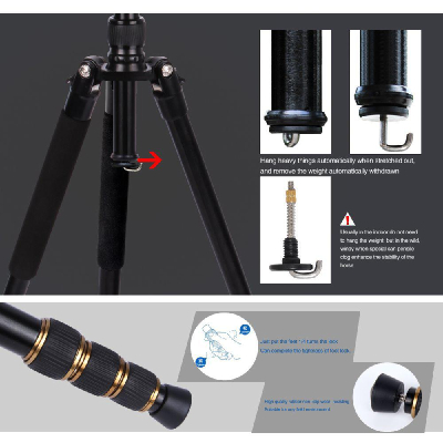 Z688 DSLR professional camera tripod with ball head