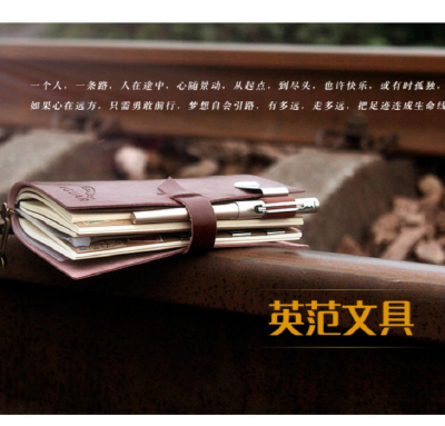 Vintage travel loose-leaf notebooks