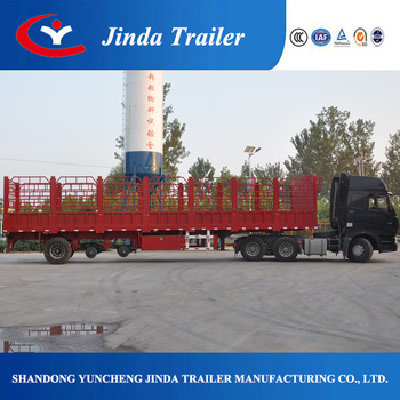 LY 3 axle fence semi trailer used semi trucks for sale