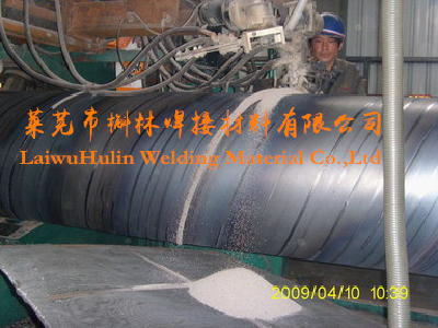 SJ301 Submerged arc welding flux for gas bottle spiral pipeH-beamsteelwith EM12K Welding wire