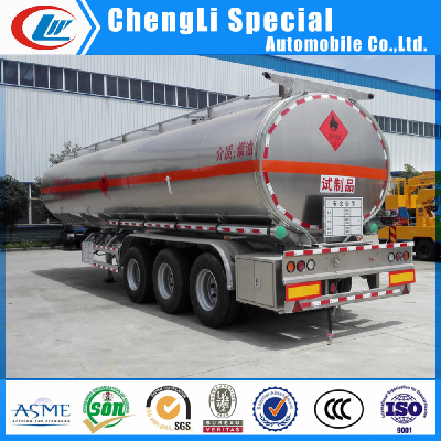 3 axle 42000L fuel tank trailer, Aluminum fuel tank trailer