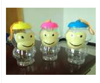 Small square bottle plastic