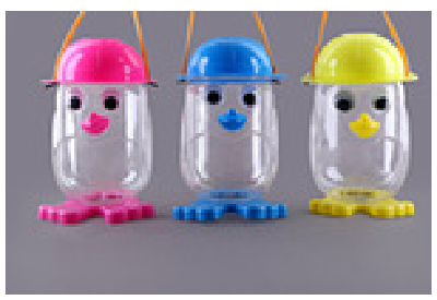 Small square bottle plastic