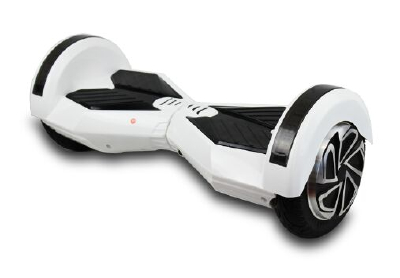 balance board with two electric wheels of LED light