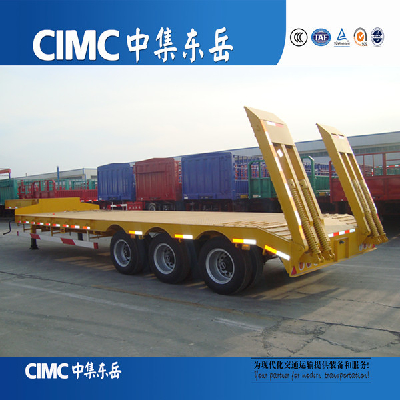 CIMC Tri Axles Gooseneck Low Bed Semi Trailer