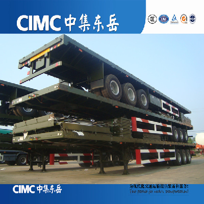 CIMC 12.5m Length 40FT Tri-axle Flatbed Trailer