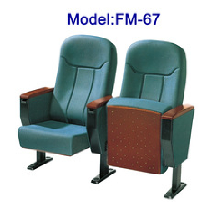 No.FM-67 Steel legs floor mounted church seating