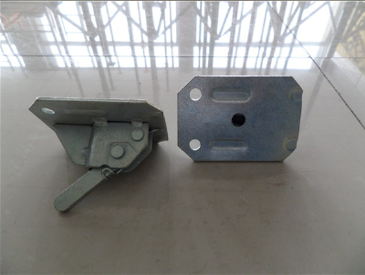 Scaffolding pressed spring rapid clamp for formwork tie rod