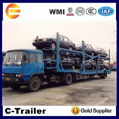 2 Axles Double Layers Car Transport Trailer for Africa