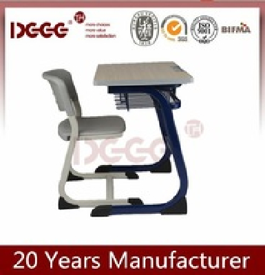 Cheap student desk and chair/metal wooden school furniture