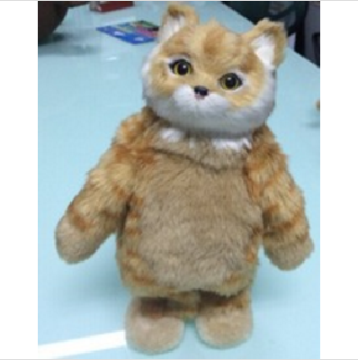 Plush Cat toys voice recorder battery-opperated stuffed toy
