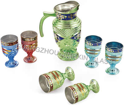 factory price drinking glass set with plastic lid