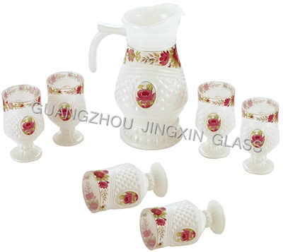 7pcs glass cup set ,glass cups tea set lemon cup drinkware dubai market