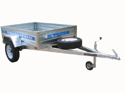 BOX  Trailer in hot dipped galvanized