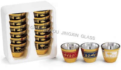 glass cawa cup,glass wine small cups