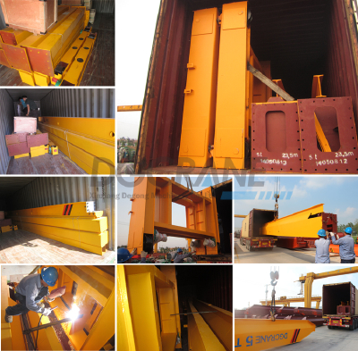 New Series Hot Selling Overhead Crane Price 50Tons Heavy Duty With Hoist