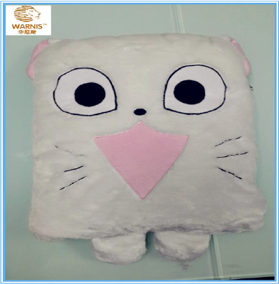Funny santa claus plush pillow/factory custom shaped pillow