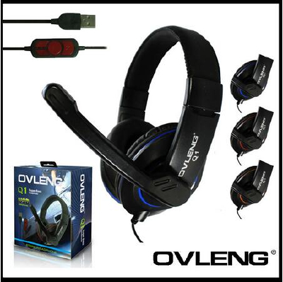 Hot selling studio headphone with microphone and USB jack