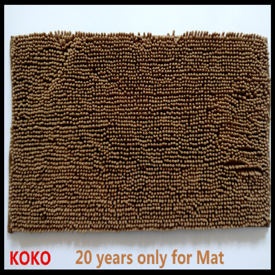  polyester chenille tufing bath rug beige