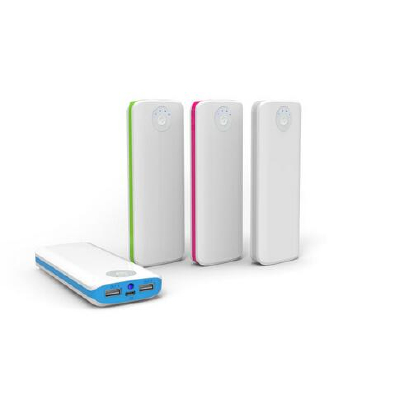 High capacity power bank with 1.5A and 2.1A output