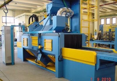 Q69 conveyor through type shot blasting machine