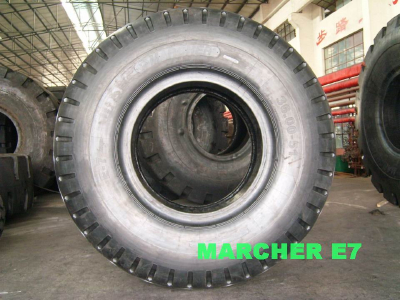 Marcher Tire, Sandy Tire 36.00-51, 42PR, 50PR, 58PR