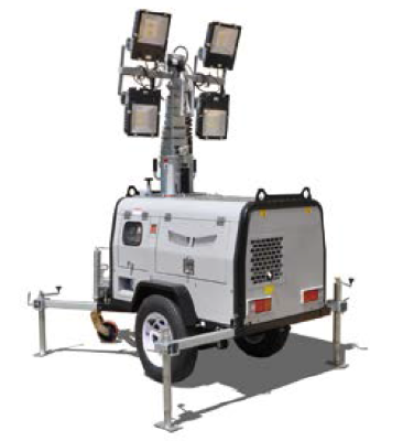 Trailer Light Tower RWZM61C (Elevated by Hydraulic)