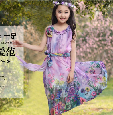 2016 new model girl dress 2016 korean version children girl dresses