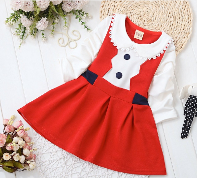 2016 new model girl dress 2016 korean version children girl dresses