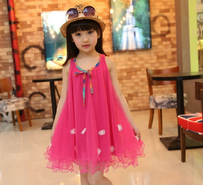 2016 new model girl dress 2016 korean version children girl dresses